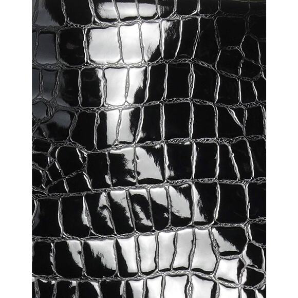 NWT Dolce & Gabbana Black Croc Faux-Leather Midi Skirt IT 36 US XXS - Picture 11 of 14